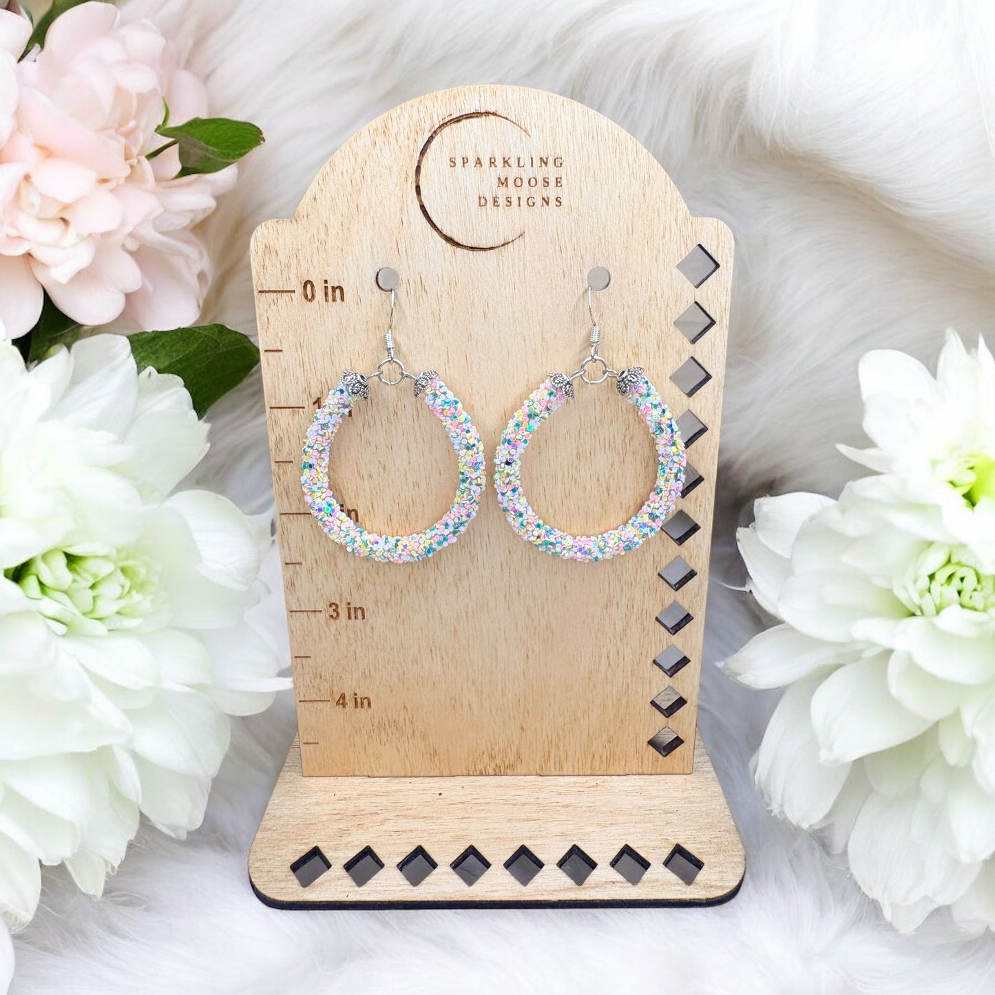 Rhinestone Rope Earrings