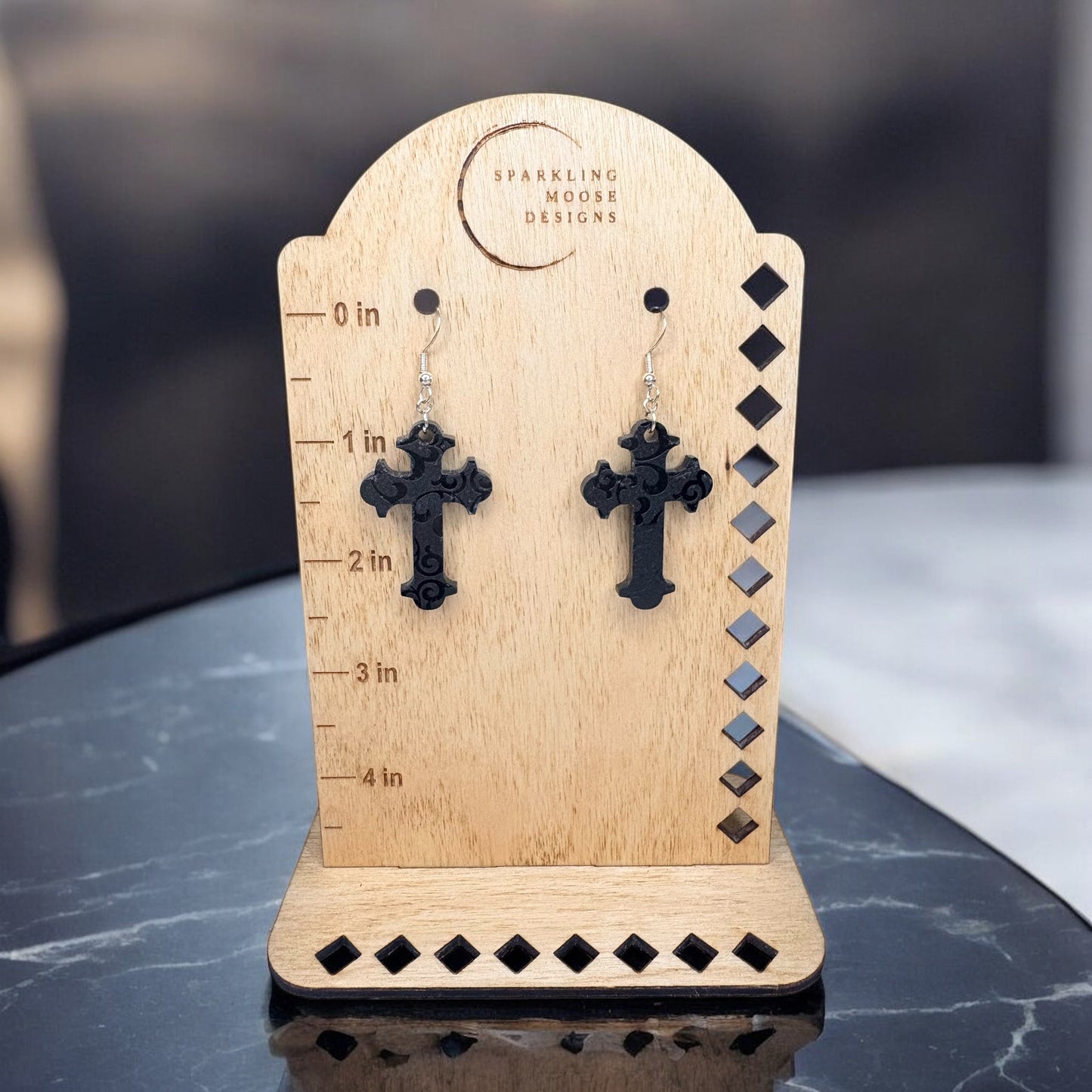 Flurry Cross Black Acrylic