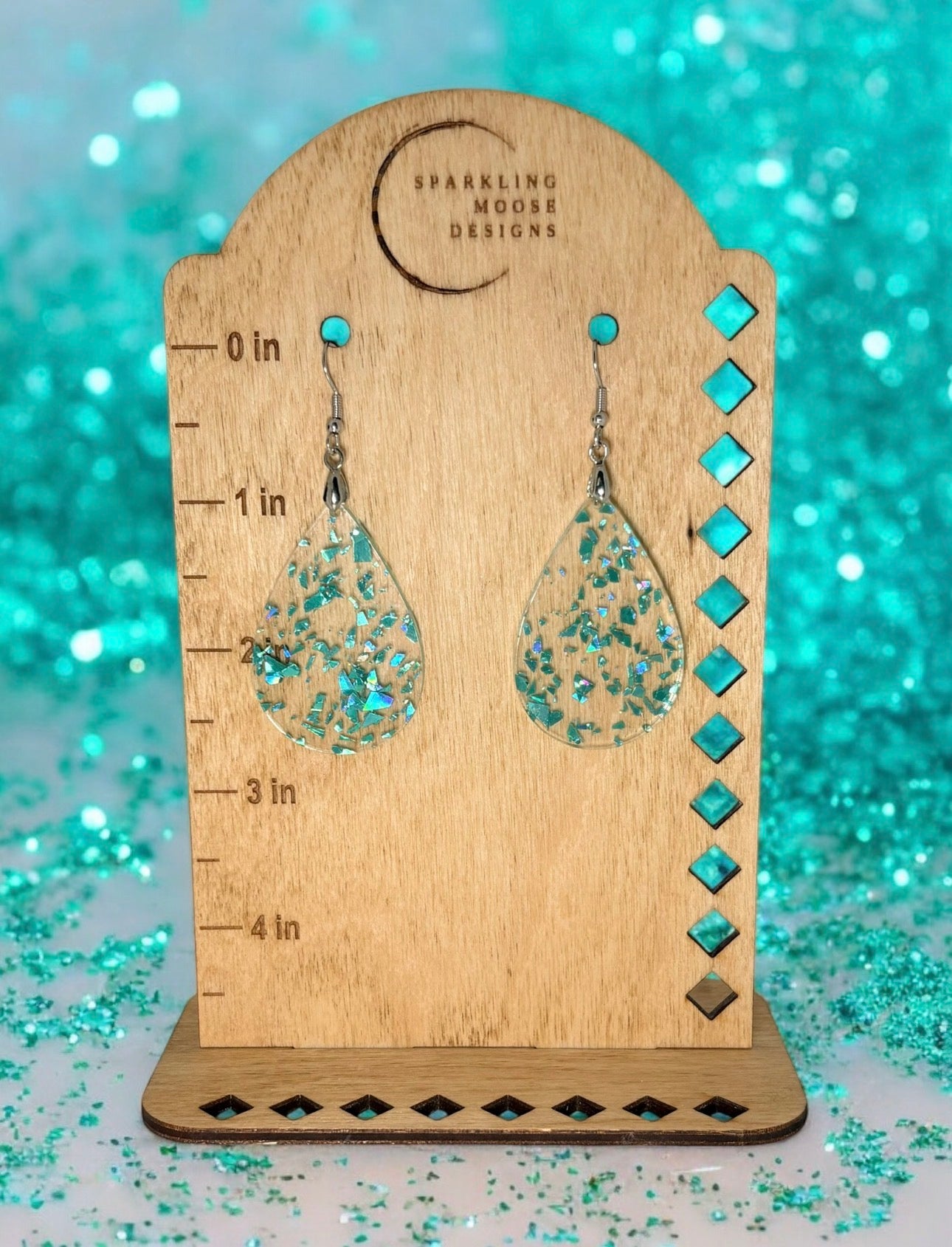 Large Teardrop Acrylic Earrings
