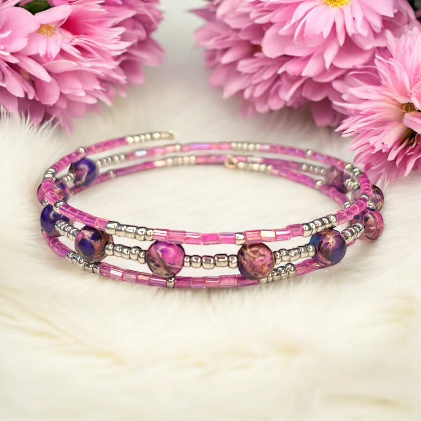 Pink Wrap Bracelet