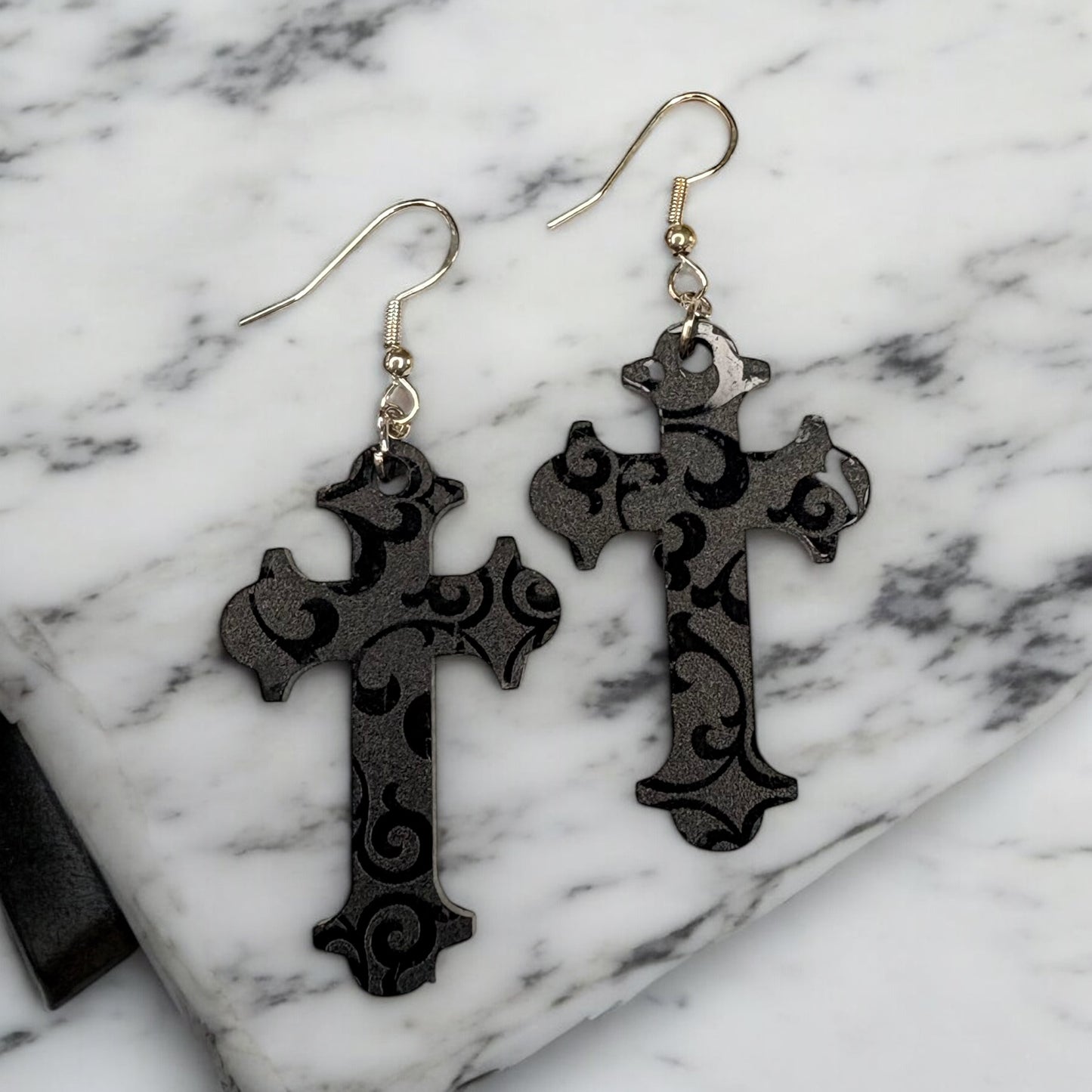 Flurry Cross Black Acrylic