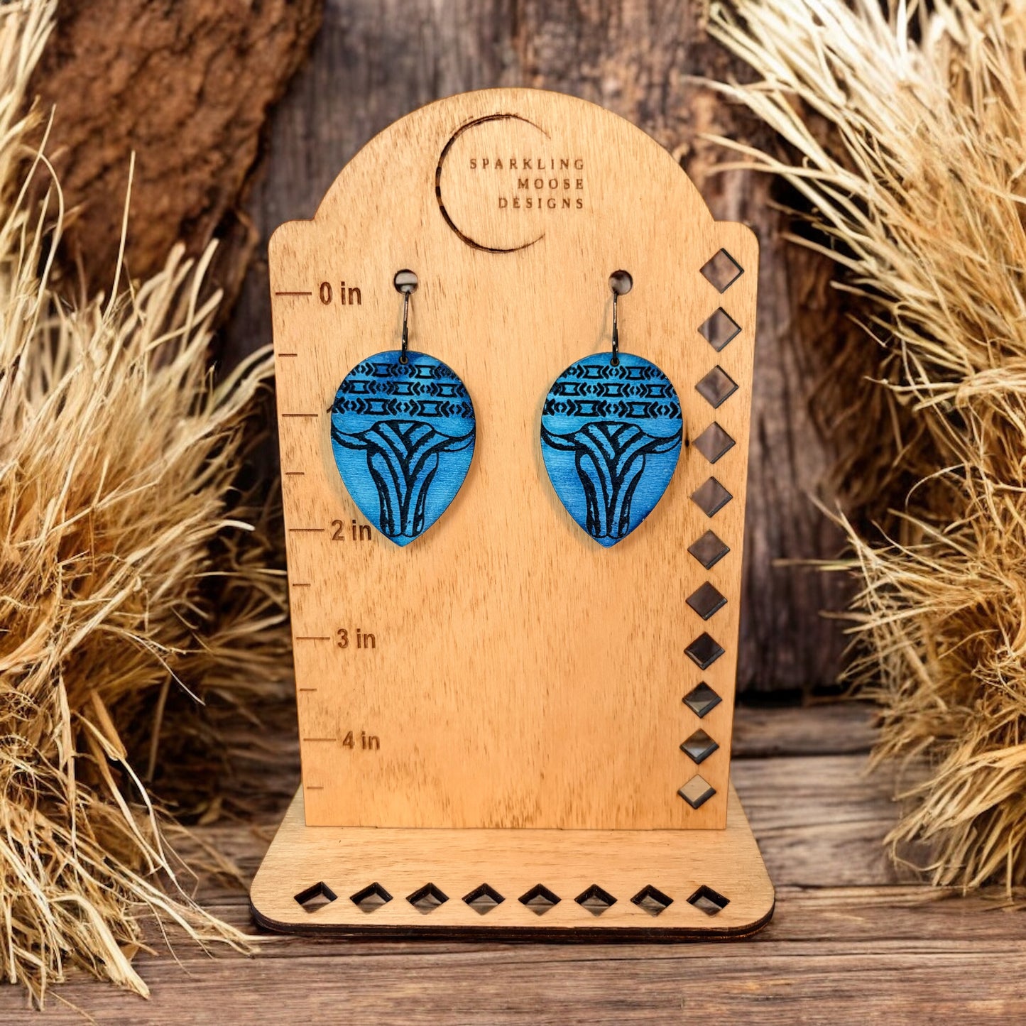 Bull Skull Earrings