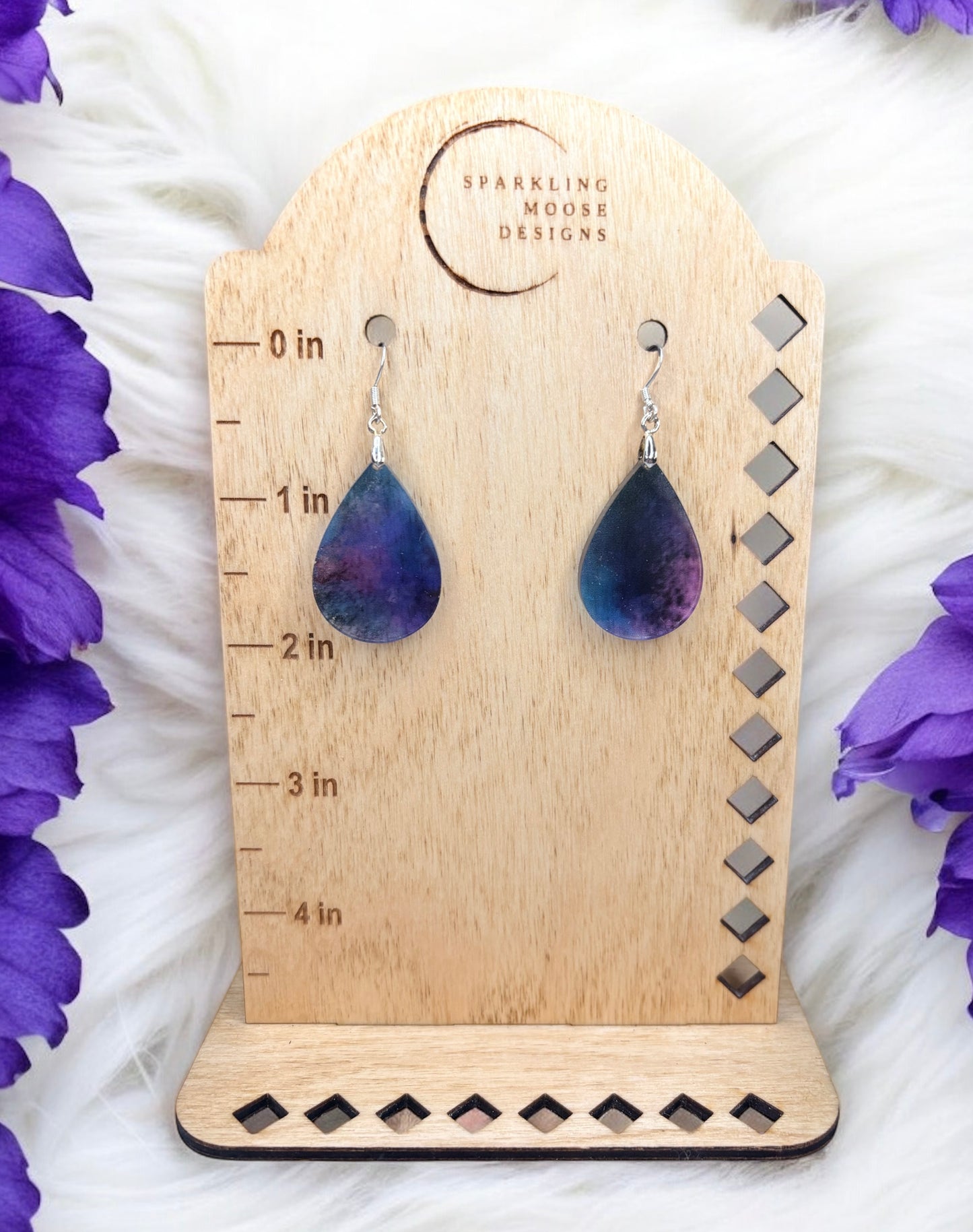 Galaxy Inspired Acrylic Earrings