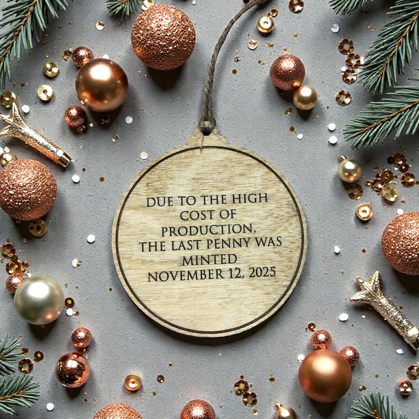 Lost our Cents Penny Memorial Ornament