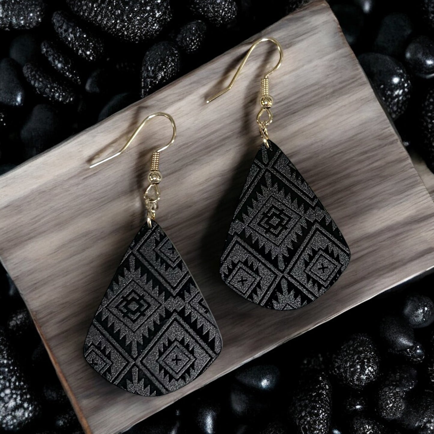 Aztec Pattern Acrylic Earrings