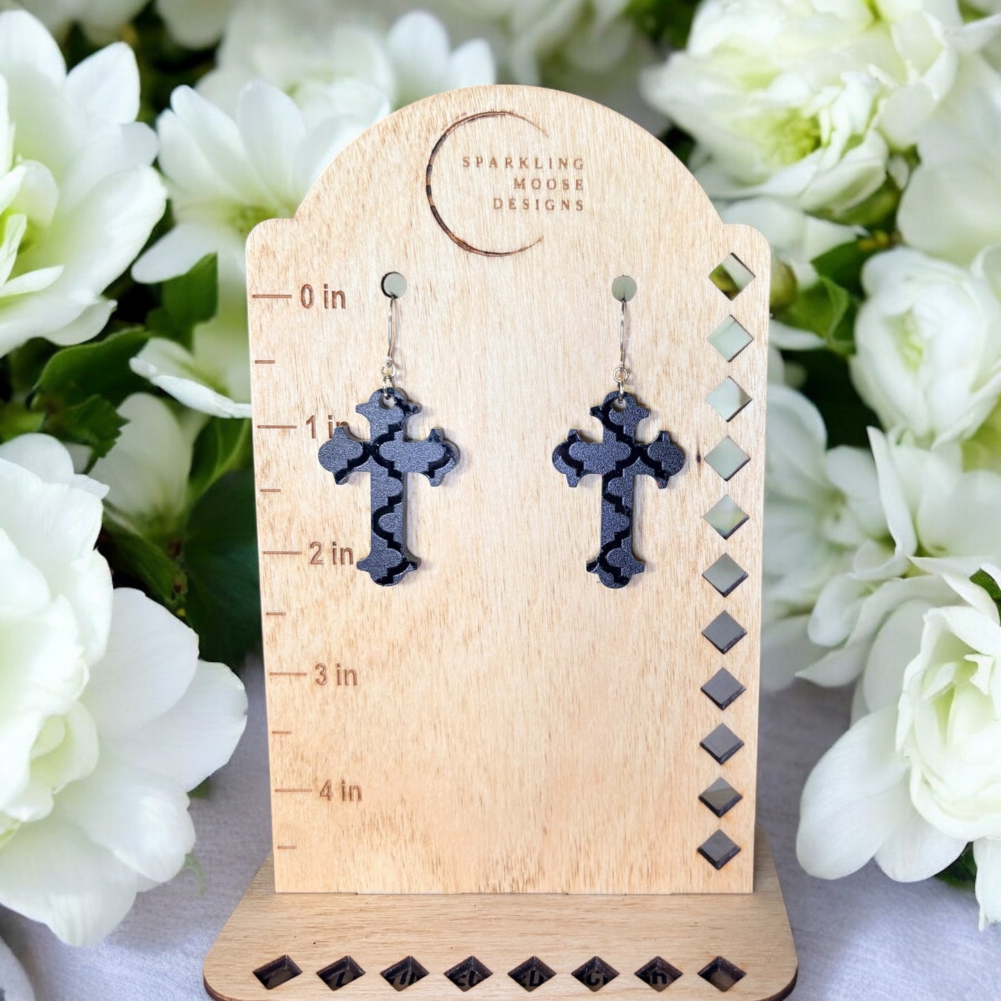 Fleury Cross Earrings
