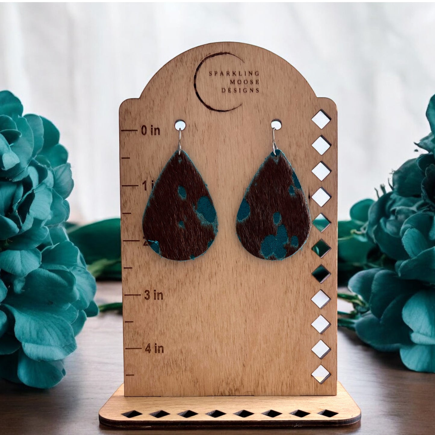 Cowhide Leather Earrings