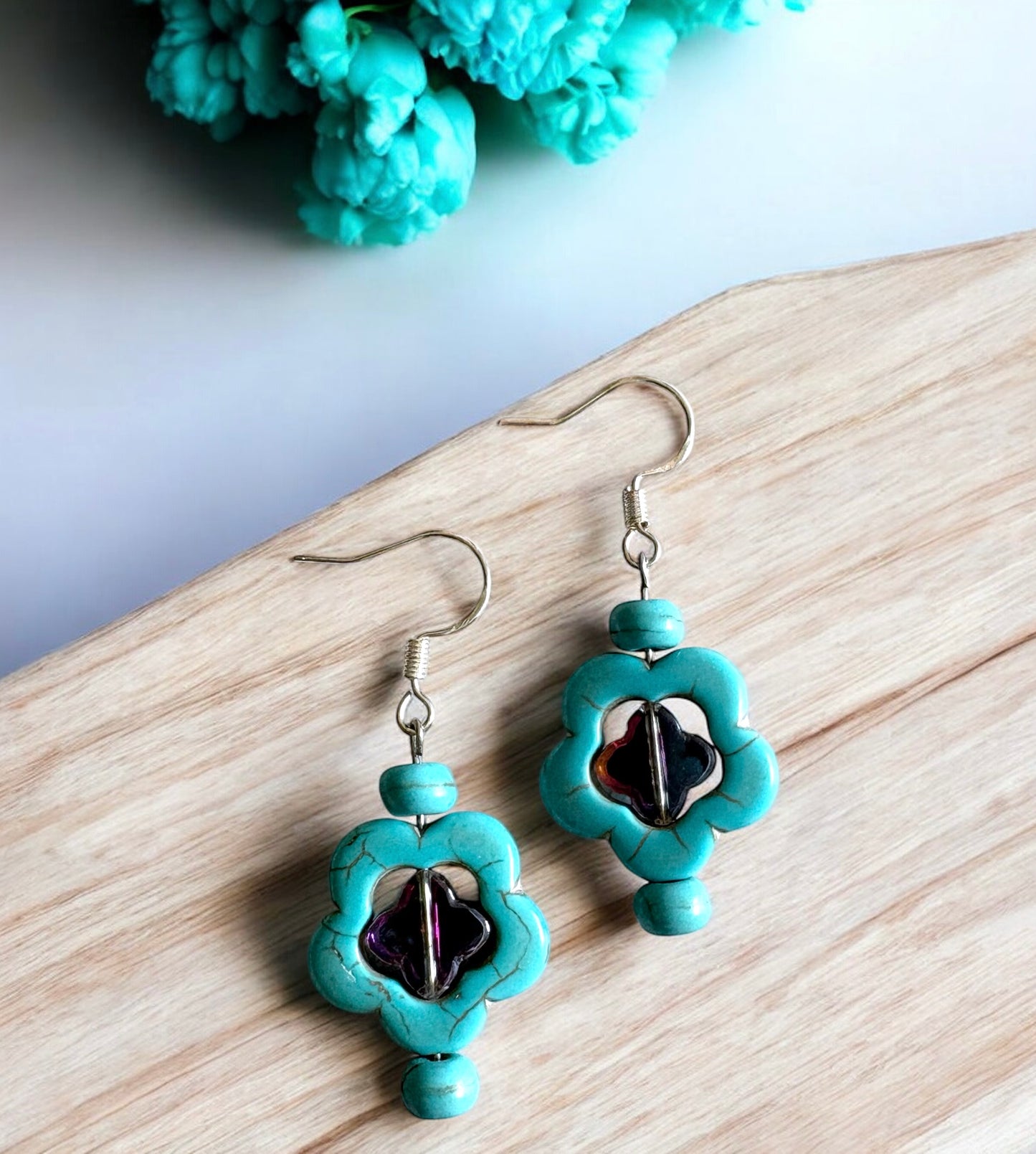 Turquoise Holo Earrings