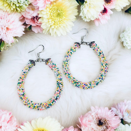 Rhinestone Rope Earrings