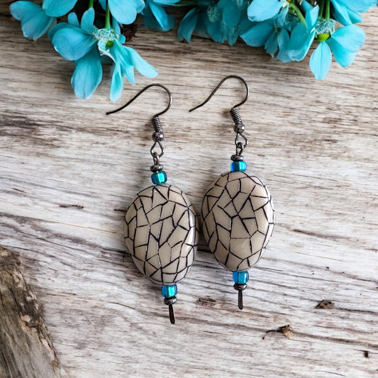 Crackle Pattern Earrings
