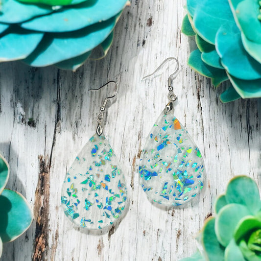Large Teardrop Acrylic Earrings