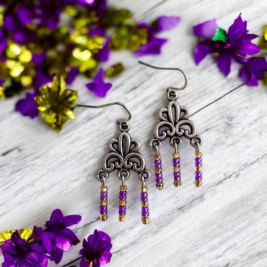 Geaux Fringe Earrings