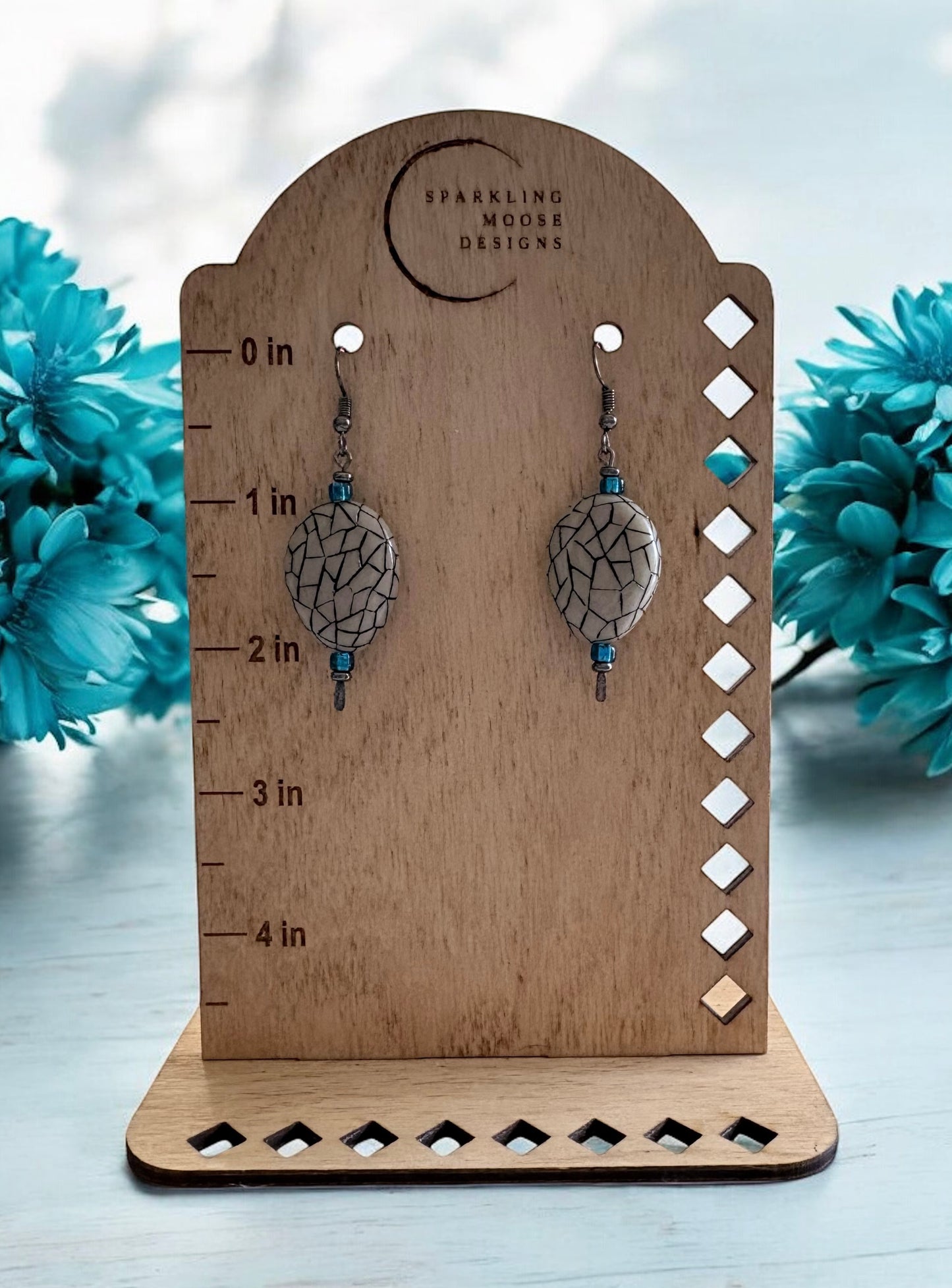 Crackle Pattern Earrings