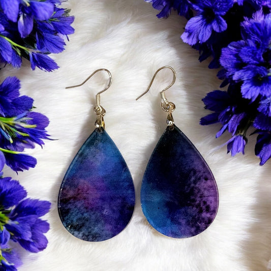 Galaxy Inspired Acrylic Earrings