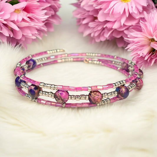 Pink Wrap Bracelet
