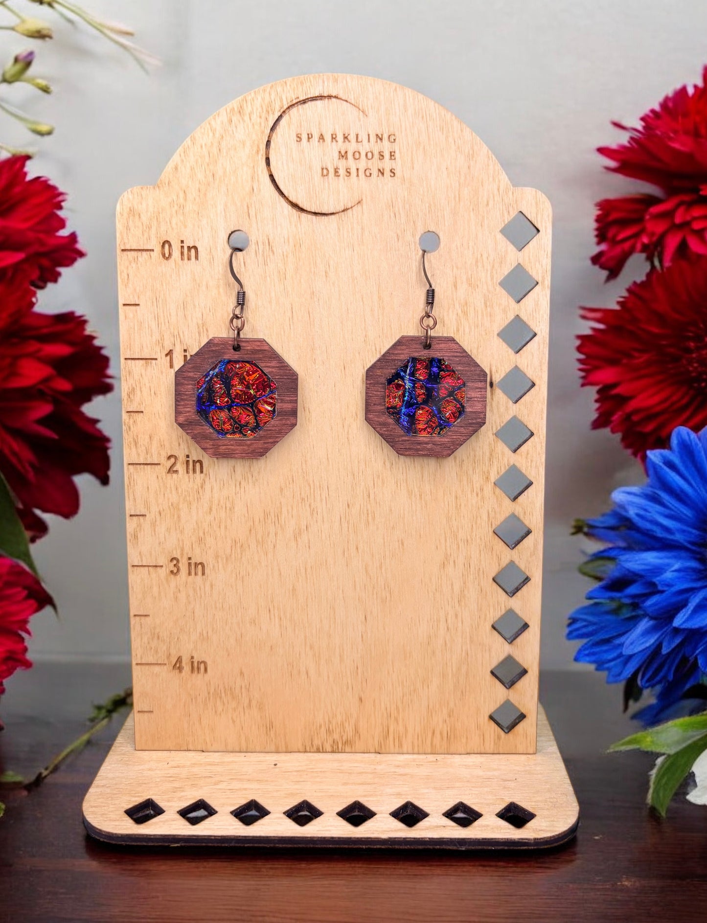 Wood w/ Dichrolam Acrylic Inlay