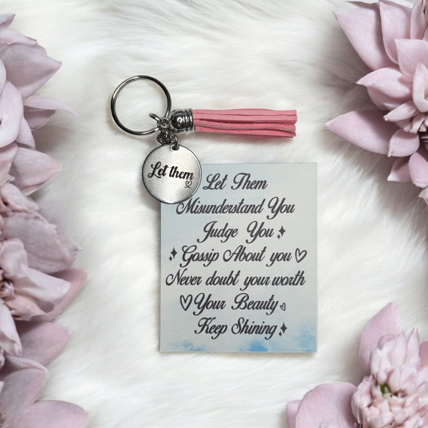 Let Them Keychain w/ Tassle
