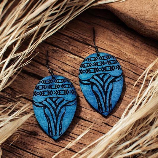 Bull Skull Earrings