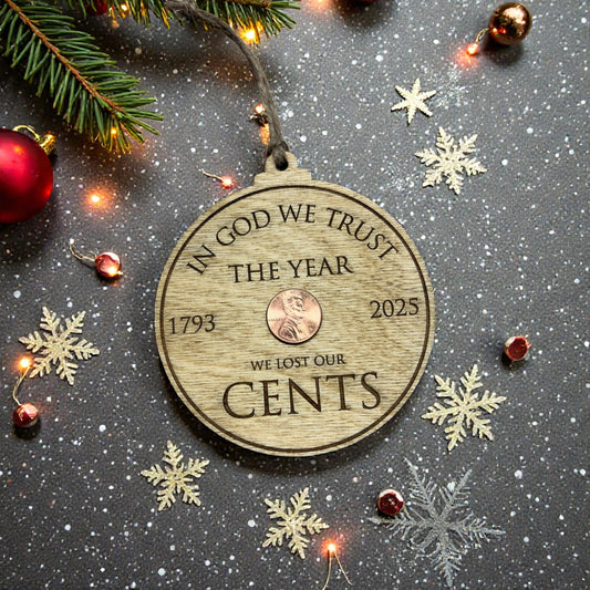Lost our Cents Penny Memorial Ornament