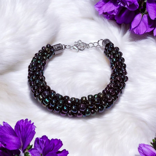 Metallic Multicolor Kumihimo Bracelet