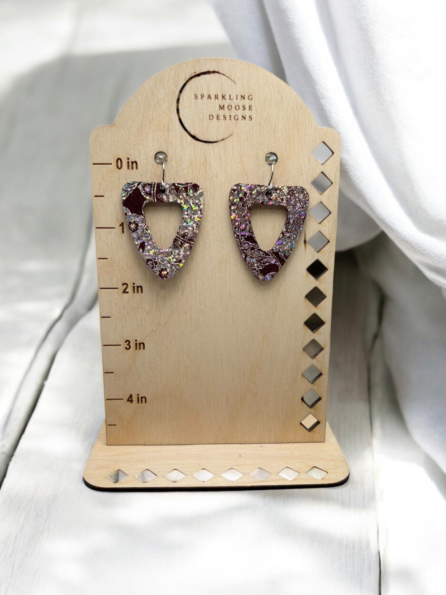 Iridescent Print Earrings