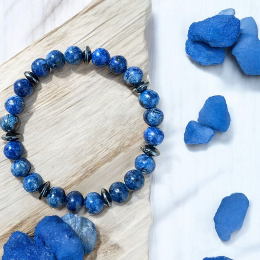 Shades of Blue Elastic Bracelet